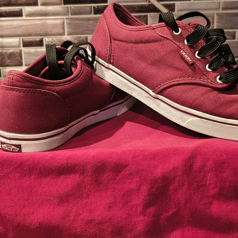 Vans Red Athletic Shoes